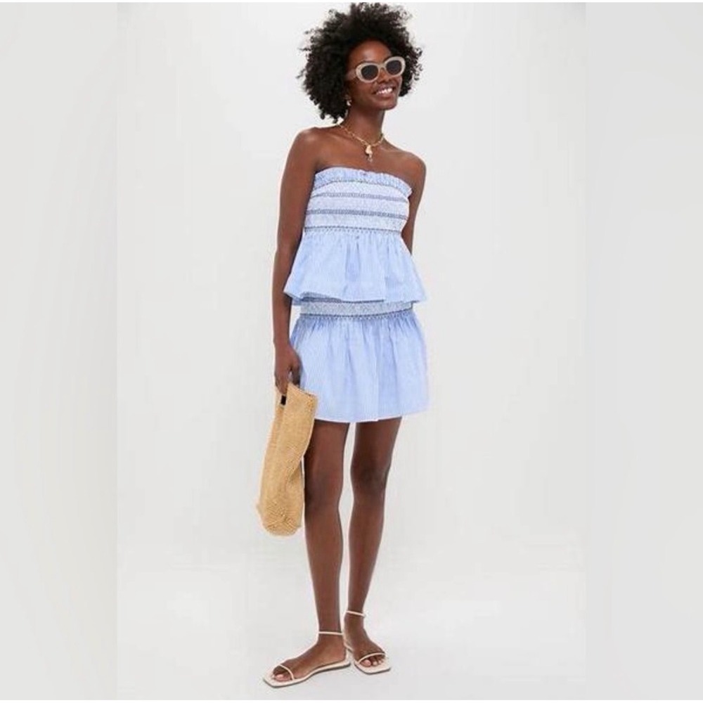 NWT Pomander Place Tuckernuck 100% Cotton Coastal Old Money Palerma Skirt M